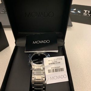 Men's Stainless Steel Movado Bracelet Watch 40mm